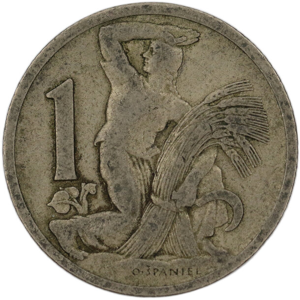 1 koruna československo 1922 - 1 Koruna ČSR 1922 7-1