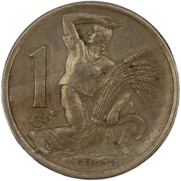 1 koruna československo 1946 - 1 Koruna ČSR 1946-5
