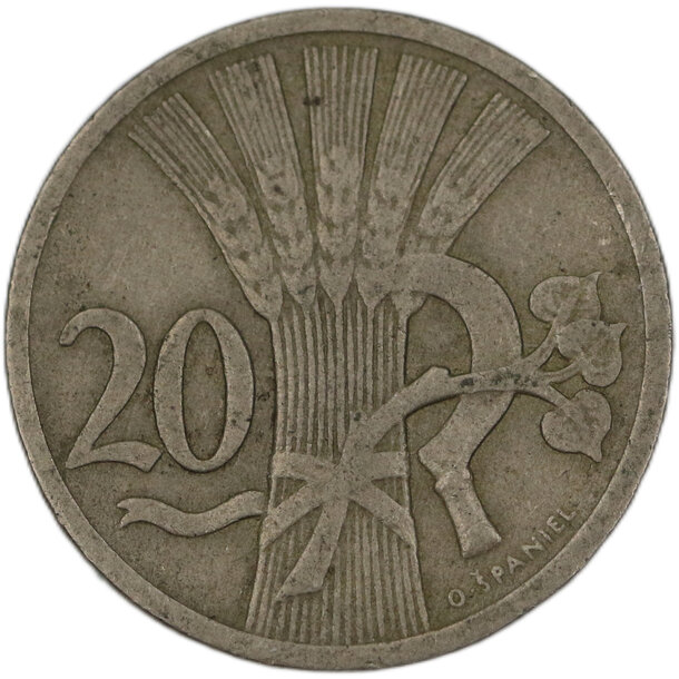 20 halier československo 1921 - 20 Halier ČSR 1921-1