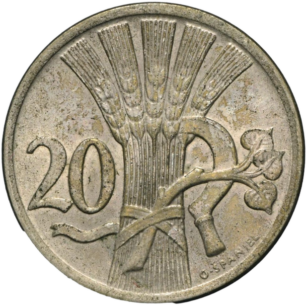 20 halier československo 1922 - 20 Halier ČSR 1922-1
