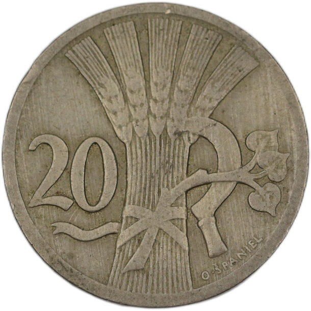 20 halier československo 1926 - 20 Halier ČSR 1926-1