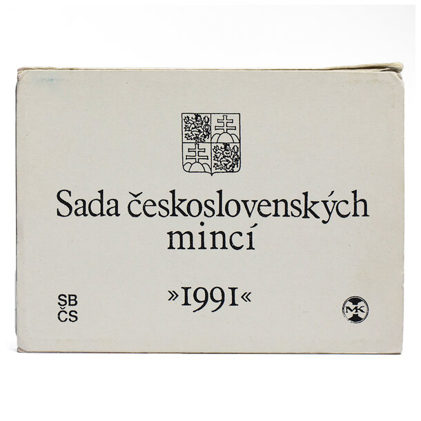 Sada obehových mincí čsfr 1991 - Sada mincí ČSFR 1991 Kremnica-1