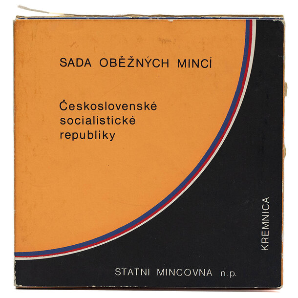 Sada obehových mincí čssr 1986 - Sada minci CSSR 1986-1