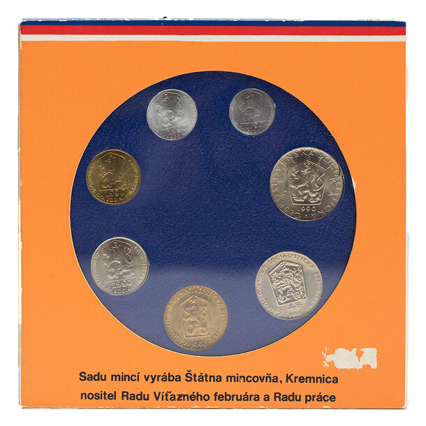 Sada obehových mincí čssr 1990 - Sada mincí ČSSR 1990-2