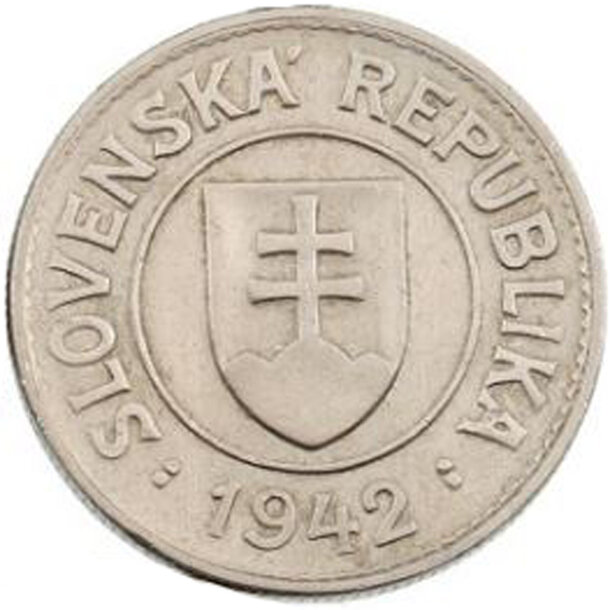 1 koruna slovensko 1942 - 1-Koruna-Slovensko-1942-1-2