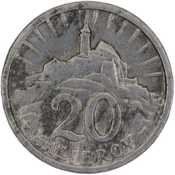 20 halier slovensko 1943 - 20 Halier Slovensko 1943 Al 1-1