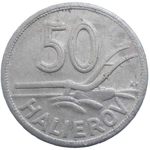 50 halier slovensko 1943 - 50 Halier Slovensko 1943-1