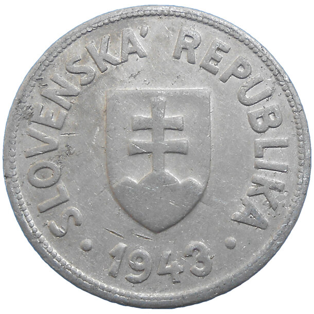 50 halier slovensko 1943 - 50 Halier Slovensko 1943-2