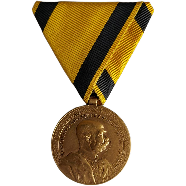 Medaila františek jozef i. - 40 ročné verné služby 1908 - Medaila František Jozef I. - 40 ročné verné služby 1908-2