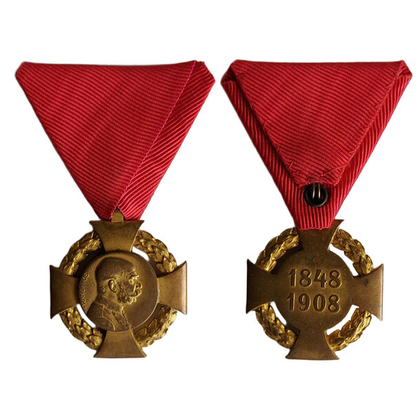 Medaila františek jozef i. - jubilejný kríž 1908 - Medaila František Jozef I. - Jubilejný kríž 1908-1