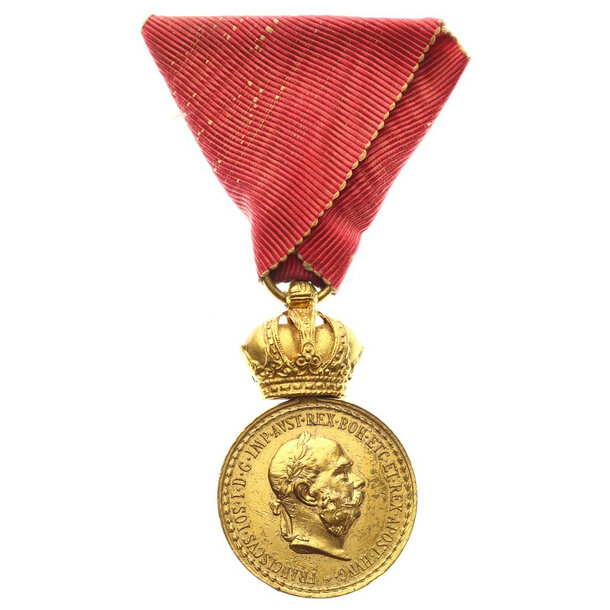 Medaila františek jozef i. - signum laudis - Vojenská záslužná medaile Signum laudis-1