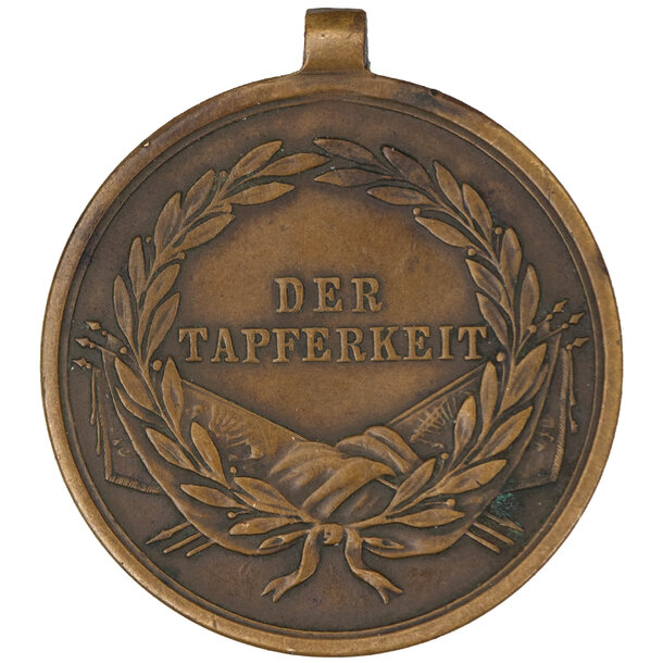 Medaila františek jozef i. - za statočnosť (bez stuhy) - Medaila František Jozef I. - Za statočnosť - bronz bez stuhy-2