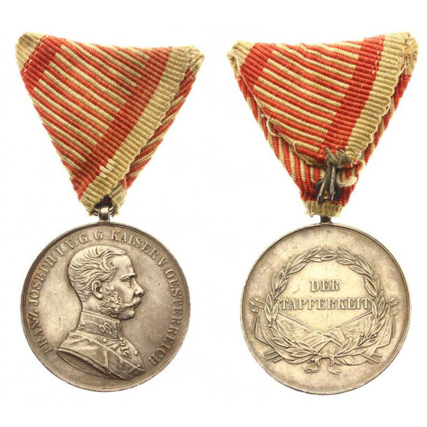 Medaila františek jozef i. - za statočnosť i. trieda - Medaila František Jozef I. - Za statočnosť I. trieda