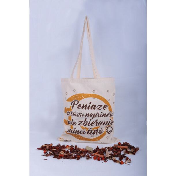 Plátená taška nunofi - peniaze ti šťastie neprinesú... - Peniaze-ti-šťastie-3