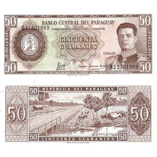 paraguaj-50-guaranies-1952
