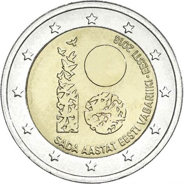 estonsko-2018-2-euro-100-vyrocie
