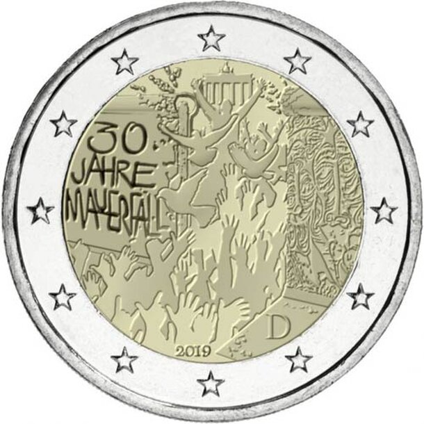 nemecko-2019-2-euro-berlin-mur