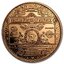 Medená minca bankovka georga washingtona 1 unca - 1oz-copper-2-usd-washington-banknote-round-obverse