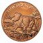 Medená minca triceratops 1 unca - 1oz-copper-triceratops-round-obverse