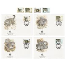 Lot FDC Tádžikistán 1996 - Manul