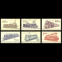 Série známek Československo 1966 - Lokomotivy