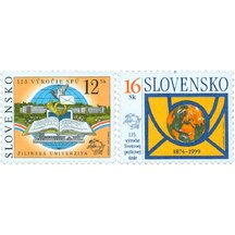 Série známek Slovensko 1999 - 125. výročí Světové poštovní unie