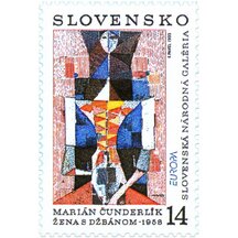 Známka Slovensko 1993 - Žena s džbánem
