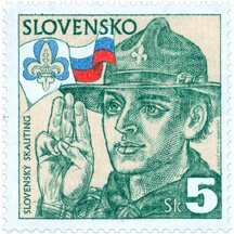 Známka Slovensko 1995 - Slovenský skauting