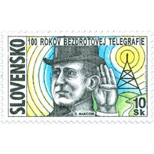 Známka Slovensko 1997 - 100 let bezdrátové telegrafie