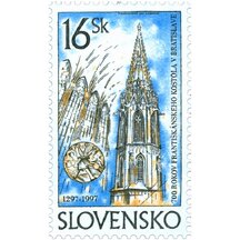 Známka Slovensko 1997 - Františkánský kostel