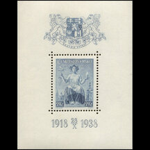 Aršík Československo 1938 - 20. výročí čs. známek