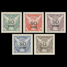Série známek Československo 1920 - Novinové SO 1920