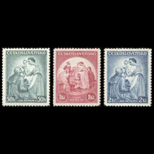 Série známek Československo 1936 - Dětem