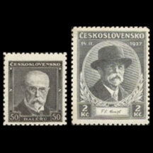 Série známek Československo 1937 - Úmrtí T. G. Masaryka