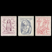 Série známek Československo 1948 - Dětem