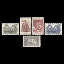 Série známek Československo 1951 - 30. výročí KSČ