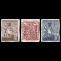 Série známek Československo 1951 - Den horníků