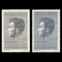 Série známek Československo 1951 - Julius Fučík