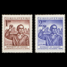 Série známek Československo 1952 - Den solidarity