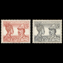 Série známek Československo 1952 - Emil Holub