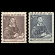 Série známek Československo 1952 - Jan Ámos Komenský