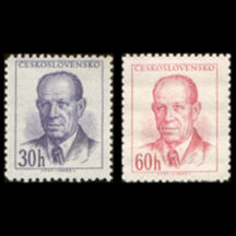 Série známek Československo 1953 - Antonín Zápotocký