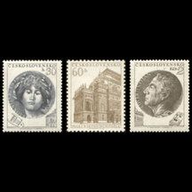 Série známek Československo 1953 - Národní divadlo v Praze