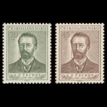 Série známek Československo 1954 - Anton Pavlovič Čechov
