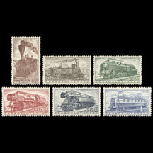 Série známek Československo 1956 - Lokomotivy