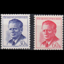 Série známek Československo 1958 - Antonín Novotný