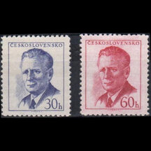 Série známek Československo 1958 - Antonín Novotný