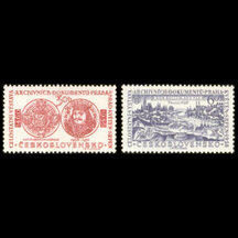 Série známek Československo 1958 - Výstava archivních dokumentů