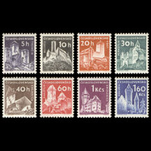 Série známek Československo 1960 - Hrady a zámky