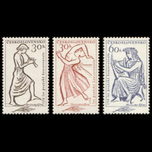 Série známek Československo 1961 - Pražské konzervatoř